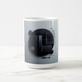 Taza De Café diseño gráfico oscuro moderno