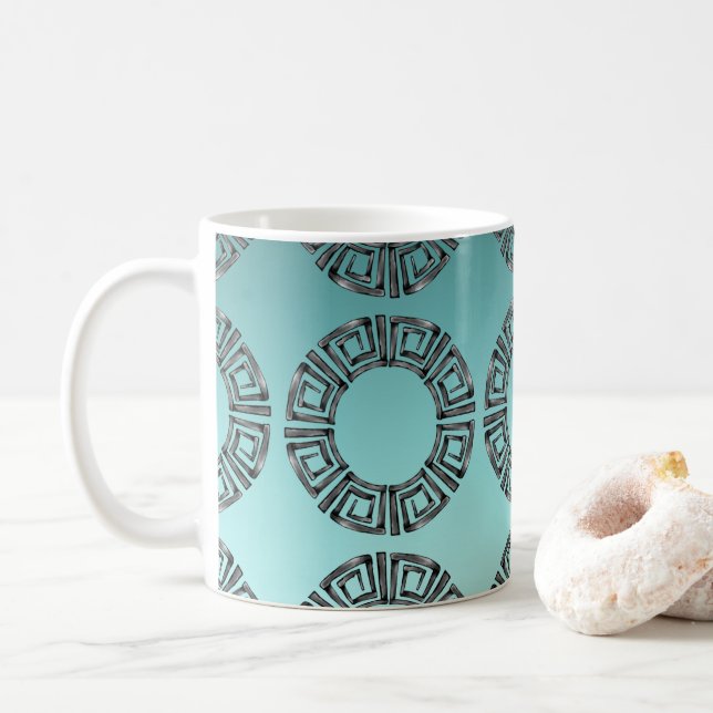 Taza De Café Diseño griego (Con donut)