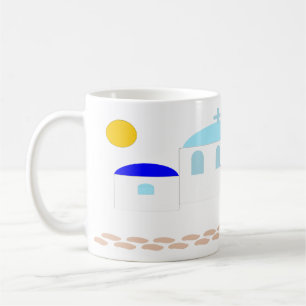 Taza De Café Diseño griego acaba de añadir texto