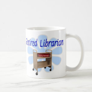 Taza De Café diseño jubilado del carro del libro del