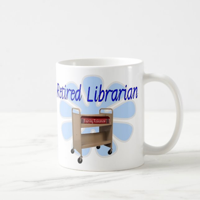 Taza De Café diseño jubilado del carro del libro del (Derecha)