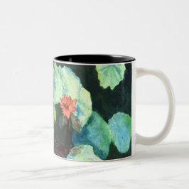 Taza de café - diseño lindo - lirios de agua