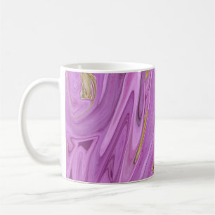 Taza De Café Diseño líquido morado