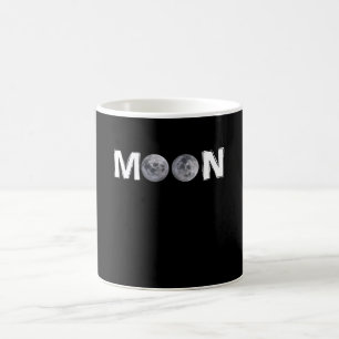 Taza De Café Diseño lunar con 2 luna en lugar de doble "O"