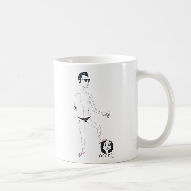 Taza De Café Diseño masculino de OCOM 2015-16 puntos (Derecha)