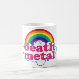 Taza De Café Diseño metalizado del arco iris de la muerte