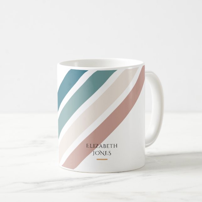 Taza De Café Diseño minimalista en tonos pastel (Anverso derecho)