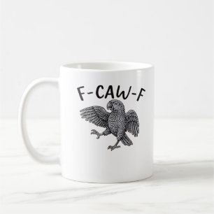 Taza De Café Diseño minimalista limpio F Caw F
