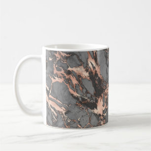 Taza De Café Diseño moderno de mármol rosa dorado gris