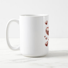 Taza De Café Diseño moderno elegante del día de San Valentín am