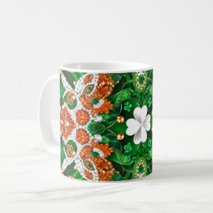 Taza De Café Diseño Mug con colores de Irlanda