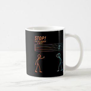 Taza De Café Diseño musical divertida para hombres profesora de