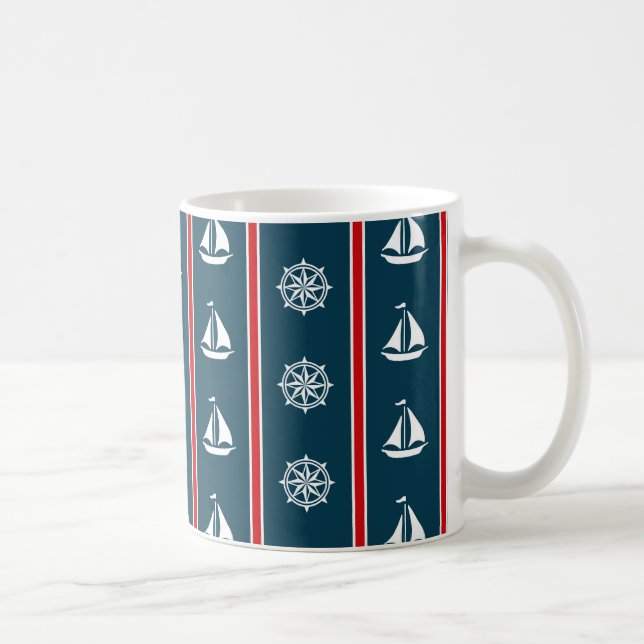 Taza De Café Diseño náutico (Derecha)