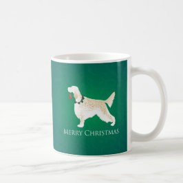 Taza De Café Diseño navideño del inglés Setter Merry