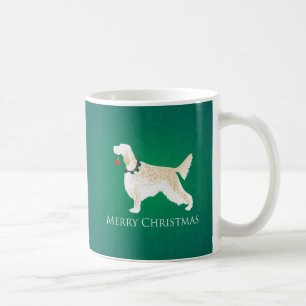 Taza De Café Diseño navideño del inglés Setter Merry