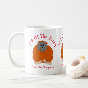 Taza De Café Diseño orangután personalizado
