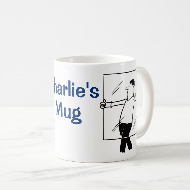 Taza De Café Diseño para Glazier o Reparador de ventanas (Anverso derecho)