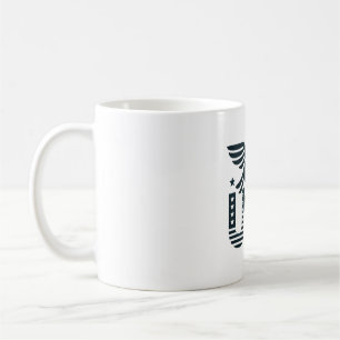 Taza De Café Diseño patriótico del águila de EE.UU. - Estrellas