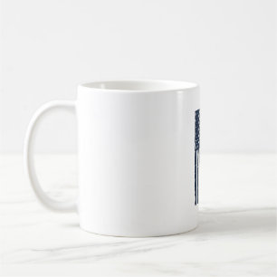 Taza De Café Diseño Patriótico Deteriorado Bandera Americana Ab