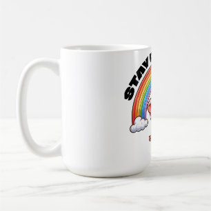 Taza De Café Diseño Pegatina de Cerdo Arcoiris Positivo