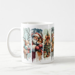 Taza De Café Diseño personalizado con galletas de reno Santa
