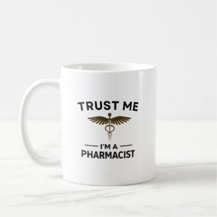 Taza De Café Diseño Personalizado Confía en Mí Soy un Farmacéut