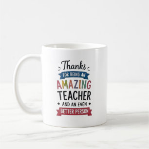 Taza De Café Diseño personalizado de agradecimiento al profesor