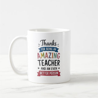 Taza De Café Diseño personalizado de agradecimiento al profesor
