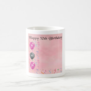 Taza De Café Diseño personalizado de cumpleaños número 30 - 