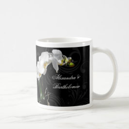 Taza De Café Diseño personalizado de Keepsake para orquídeas bl