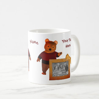 Taza De Café Diseño personalizado de marco de oso marrón