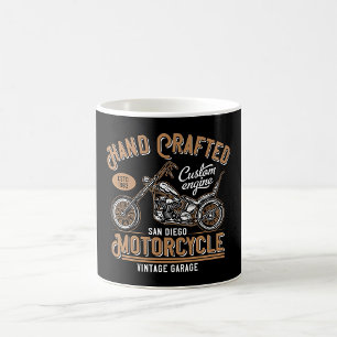 Taza De Café Diseño personalizado de motocicleta artesanal vint