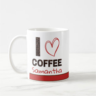 Taza De Café Diseño Personalizado de Nombre para Amantes del Ca