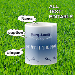 Taza De Café Diseño personalizado de nombres y texto