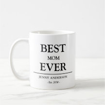 Diseño personalizado simple Mejor mamá Regalo para