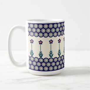 Taza De Café Diseño polaco de cerámica tradicional