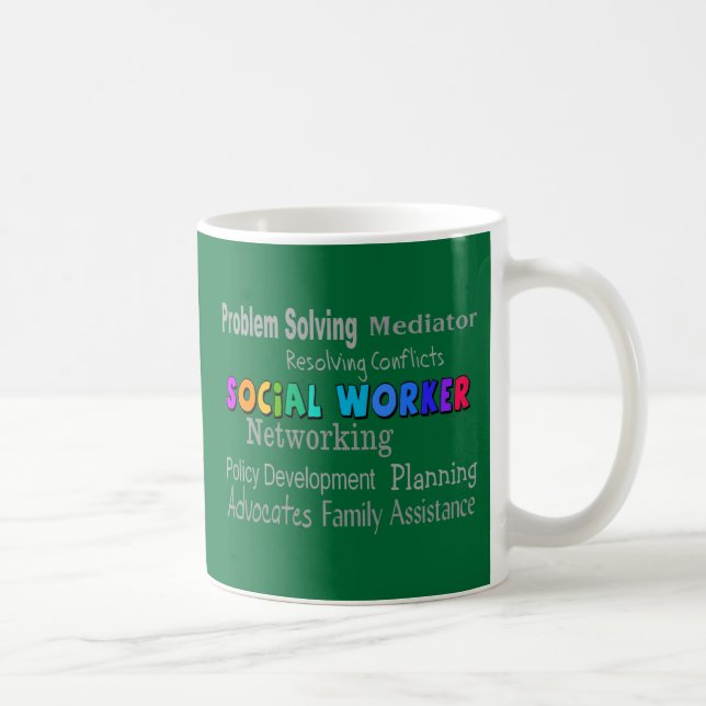 Taza De Café Diseño profesional de los deberes del asistente (Derecha)