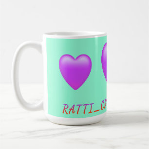 Taza De Café Diseño "Ratti_Creative_Arts" en forma de Corazón P