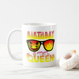 Taza De Café Diseño Reina de cumpleaños