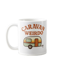 Diseño Retro de Camping Caravana Raro