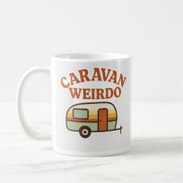 Taza De Café Diseño Retro de Camping Caravana Raro