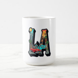 Taza De Café Diseño Retro de Coches y Esqueletos al Estilo Góti