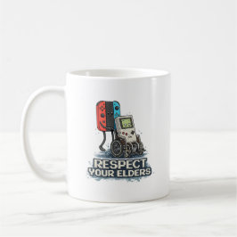 Taza De Café Diseño Retro de Juegos Respecta a tus Mayores
