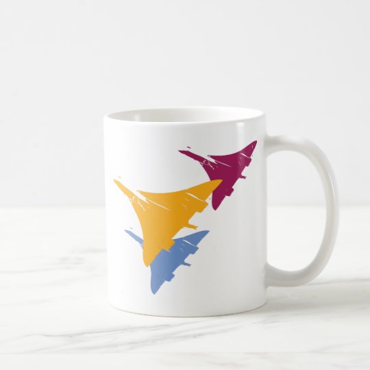 Taza De Café Diseño retro del vuelo de la aviación del