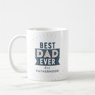 Taza De Café Diseño Retro Starburst Mejor Papá del Mundo