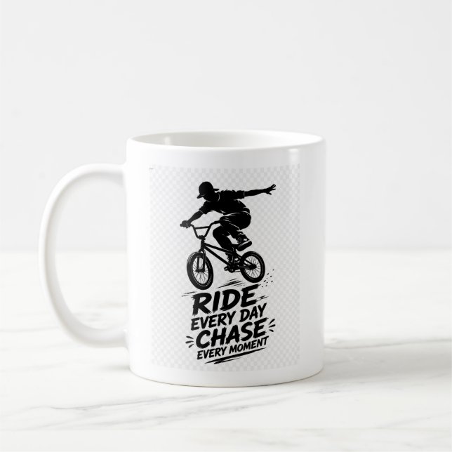 Taza De Café Diseño Ride Every Day (Izquierda)