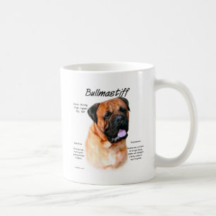 Taza De Café Diseño (rojo) de la historia de Bullmastiff