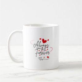 Taza De Café Diseño romántico de latido cardíaco | Mug siempre