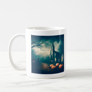 Taza De Café Diseño rústico de la época de la madrugada de Hall