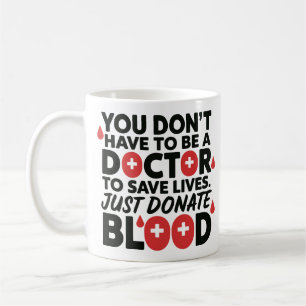 Taza De Café Diseño Salvar vidas - Conciencia sobre donación de